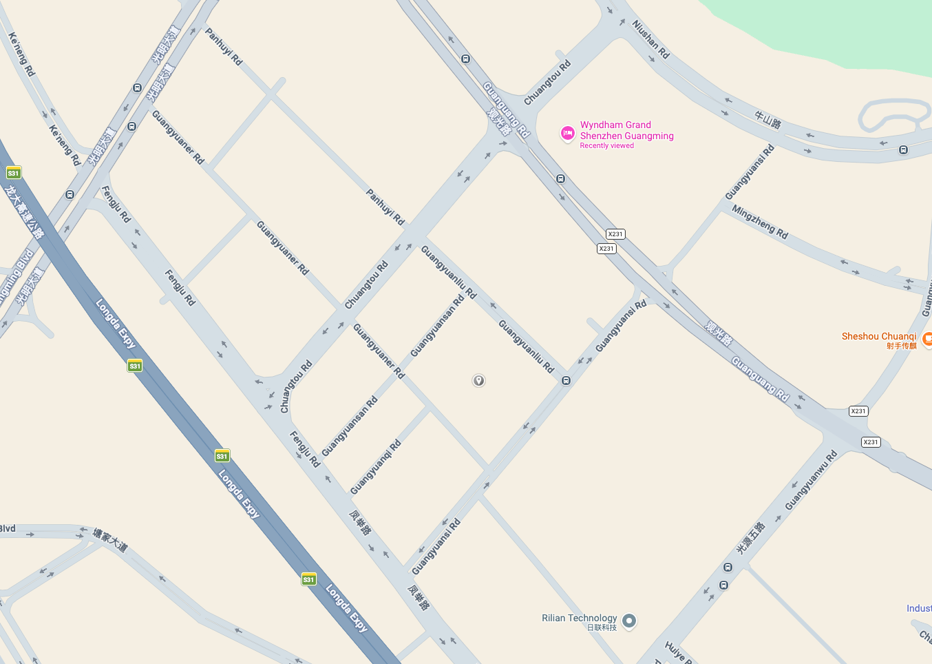 Map location of Guangdong Zhuojian (Guangming) Law Firm